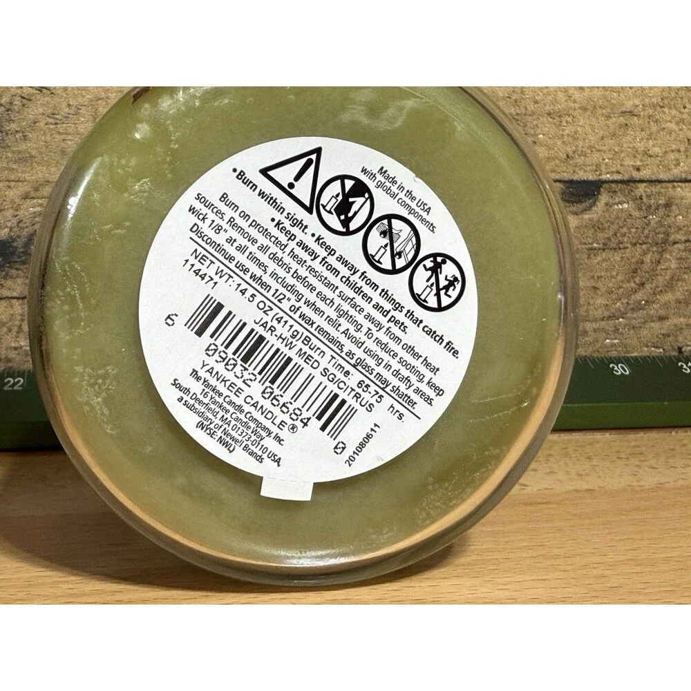 Yankee Candle Sage & Citrus 14.5 oz. Jar Candle New Christmas Winter Gift